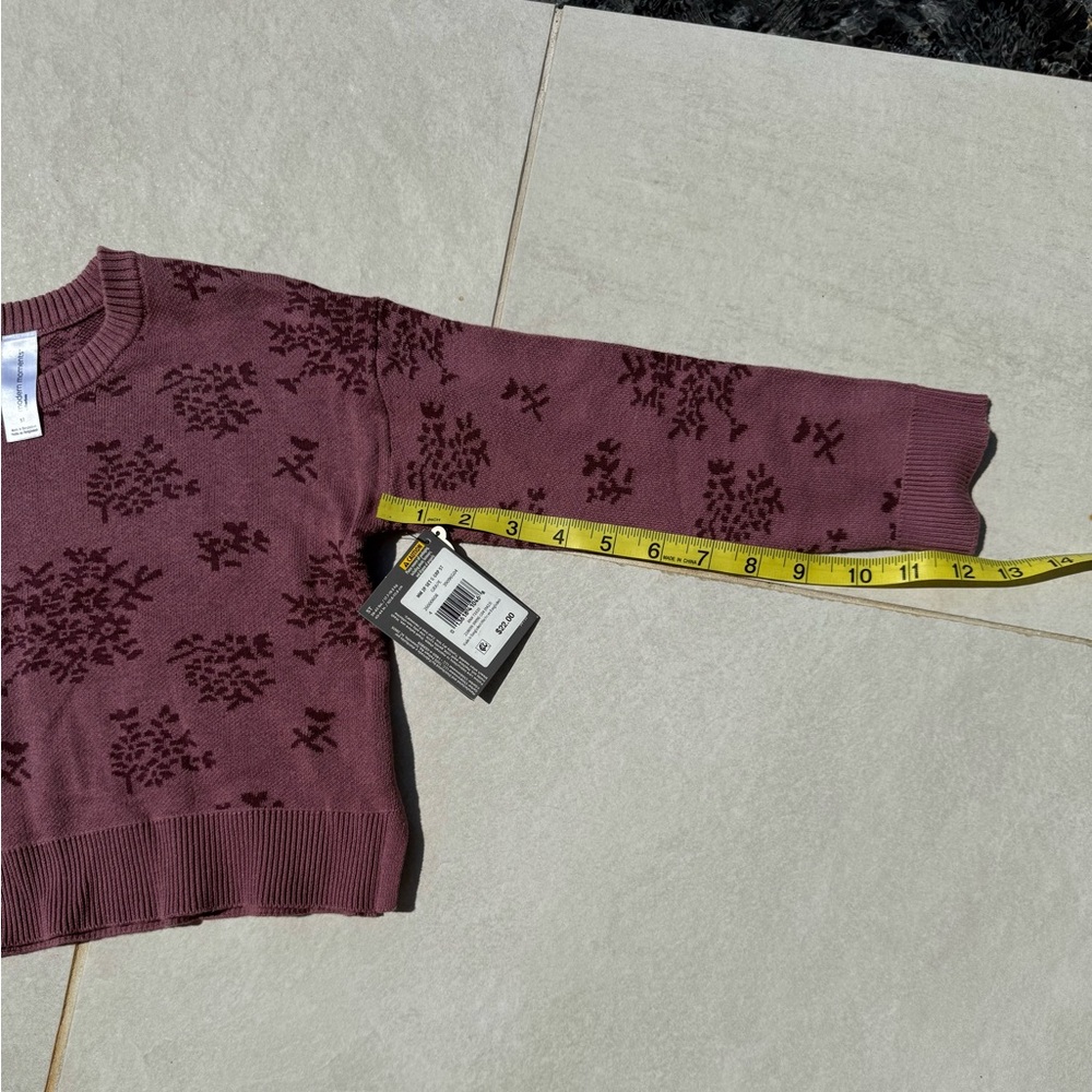 NEW w/ Tags Gerber Mauve Snowflake Sweater - Picture 9 of 11
